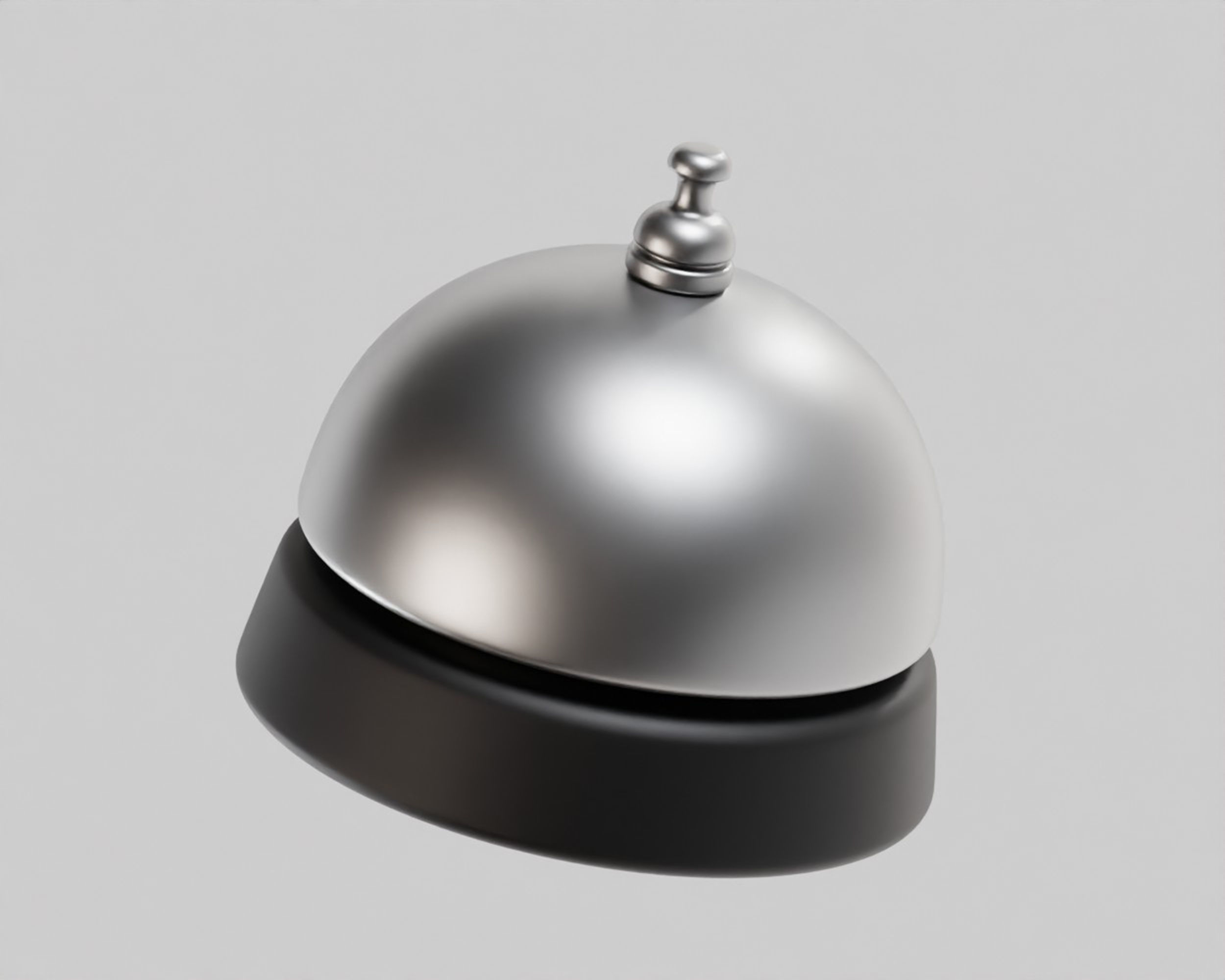 Service Bell Low-poly 3D model_1