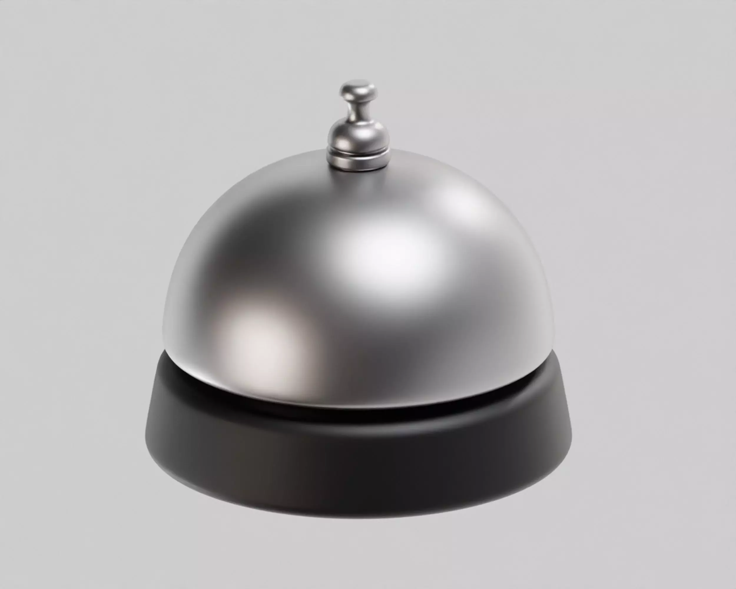 Service Bell Low-poly 3D model_0
