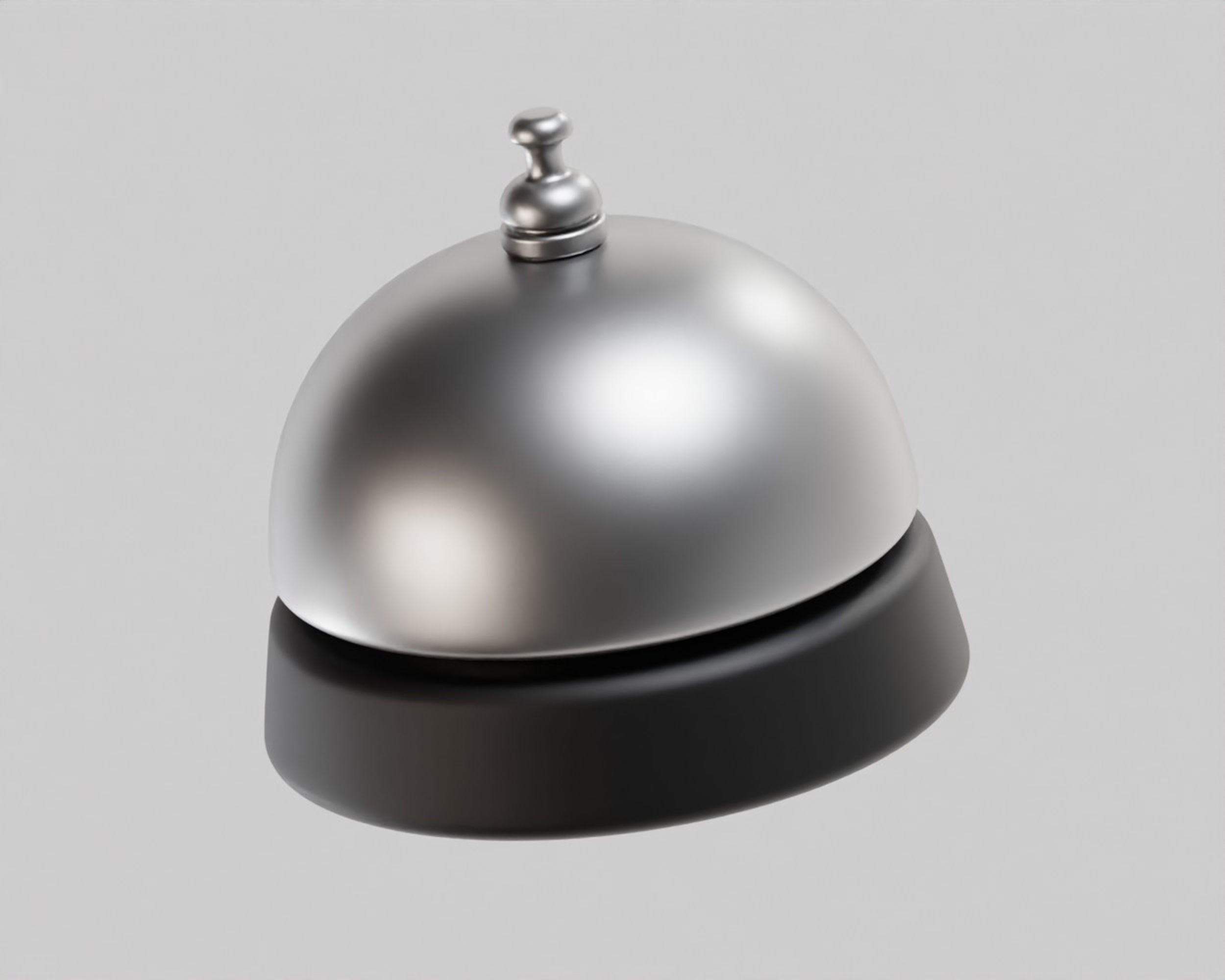Service Bell Low-poly 3D model_2
