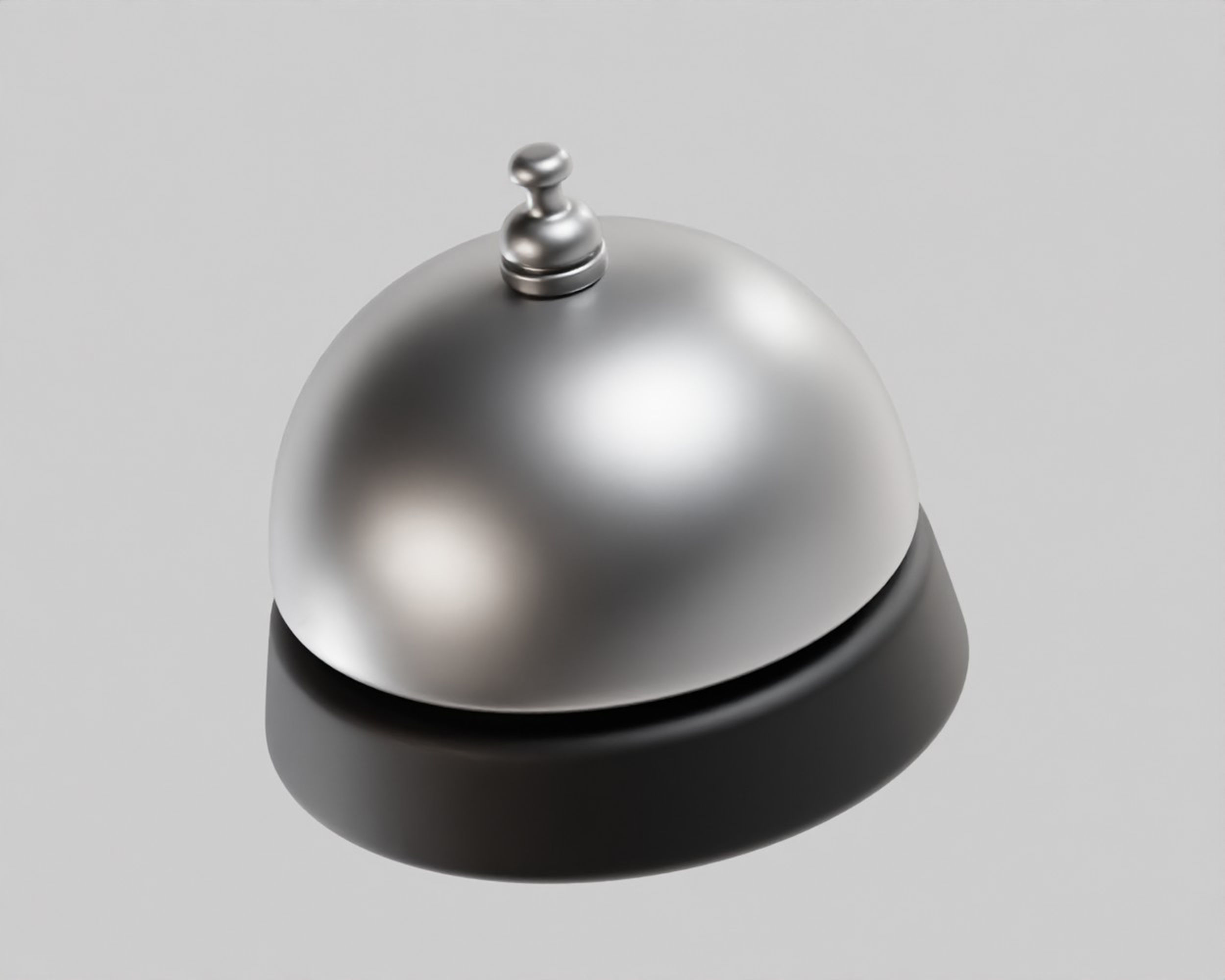 Service Bell Low-poly 3D model_3