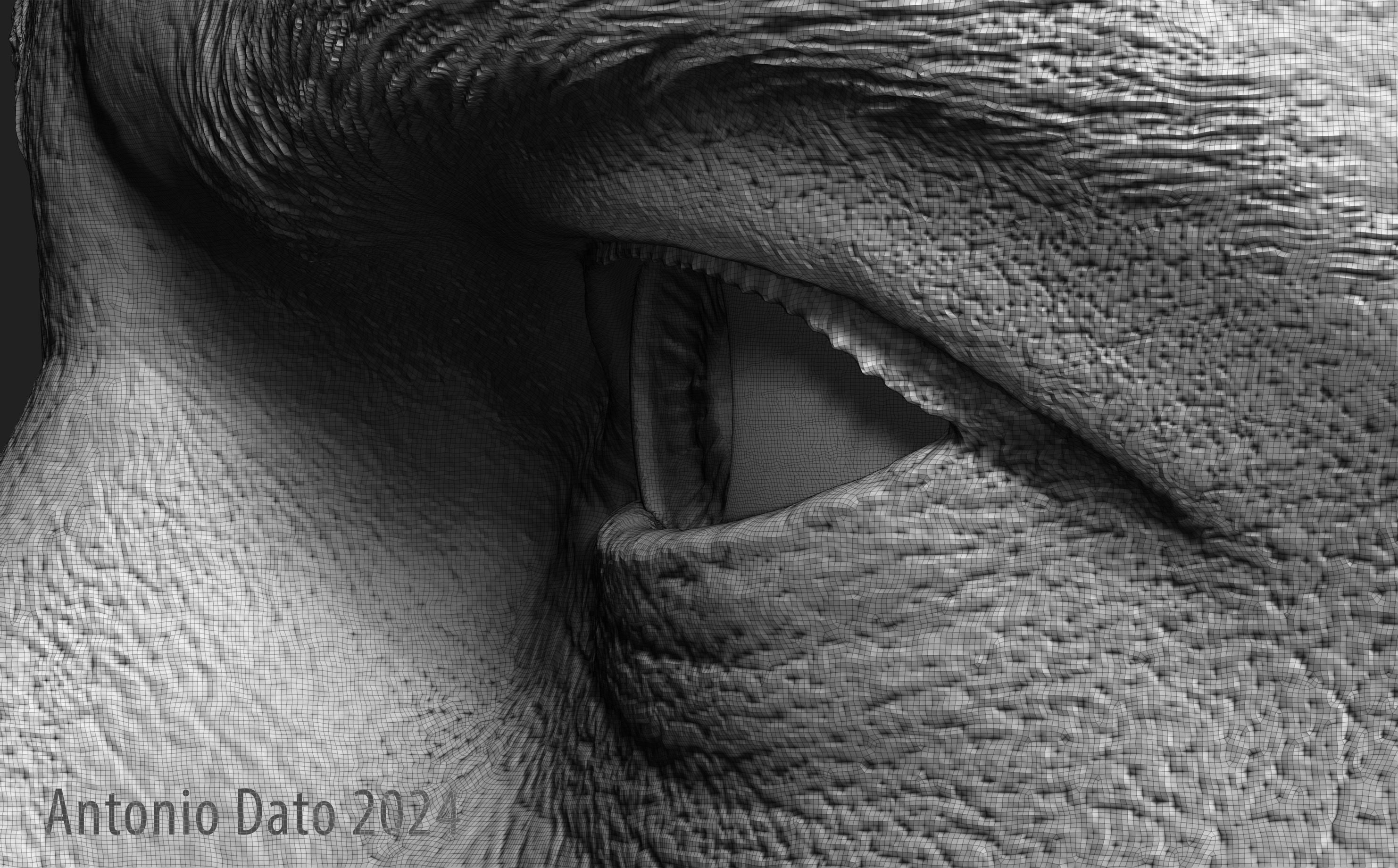 Anson Mount as Christopher Pike Bust Printable 3D Model 3D print model_16