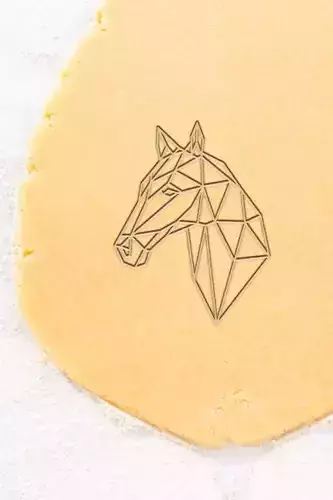 Geometric Horse Cookie Cutter - Biscuit Cutter
