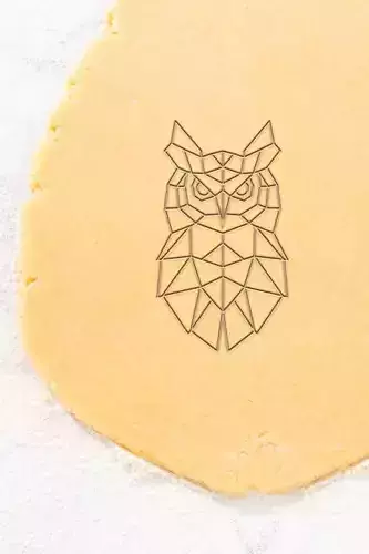 Geometric Owl Cookie Cutter - Biscuit Cutter