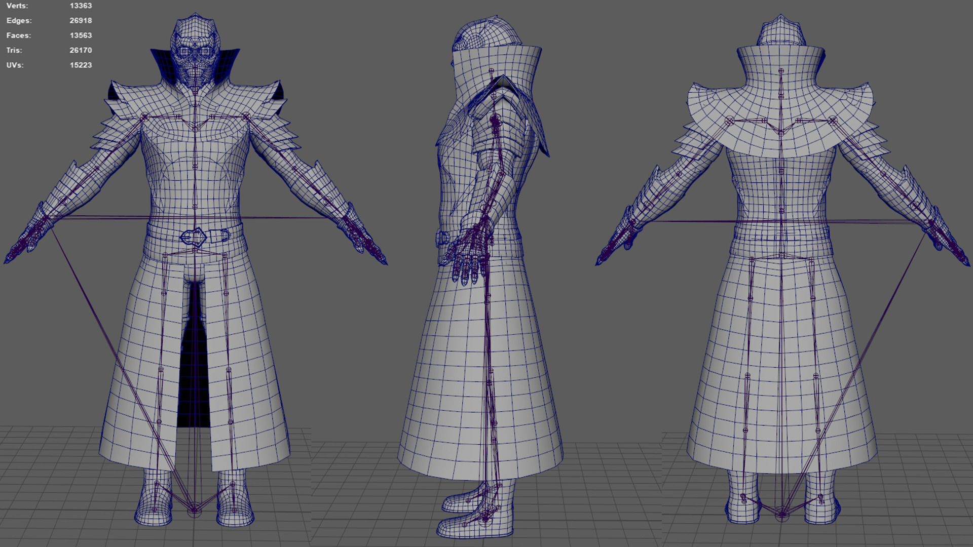 Dark Knight Walter Low-poly 3D model_11