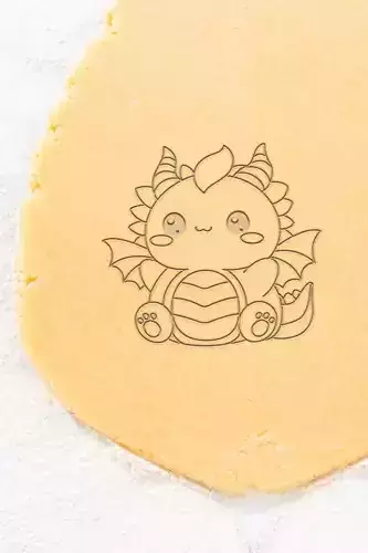 Baby Dragon Cookie Cutter - Biscuit Cutter