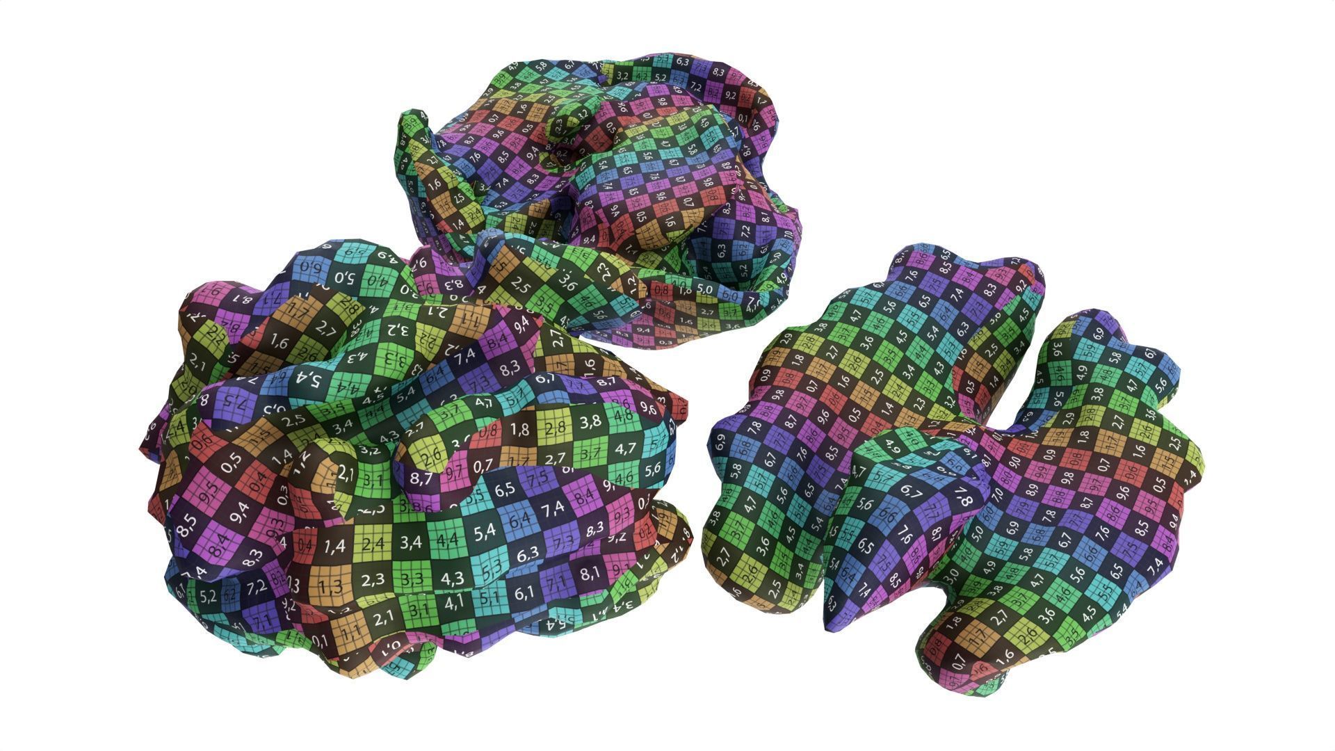 Walnut peeled Low-poly 3D model_8