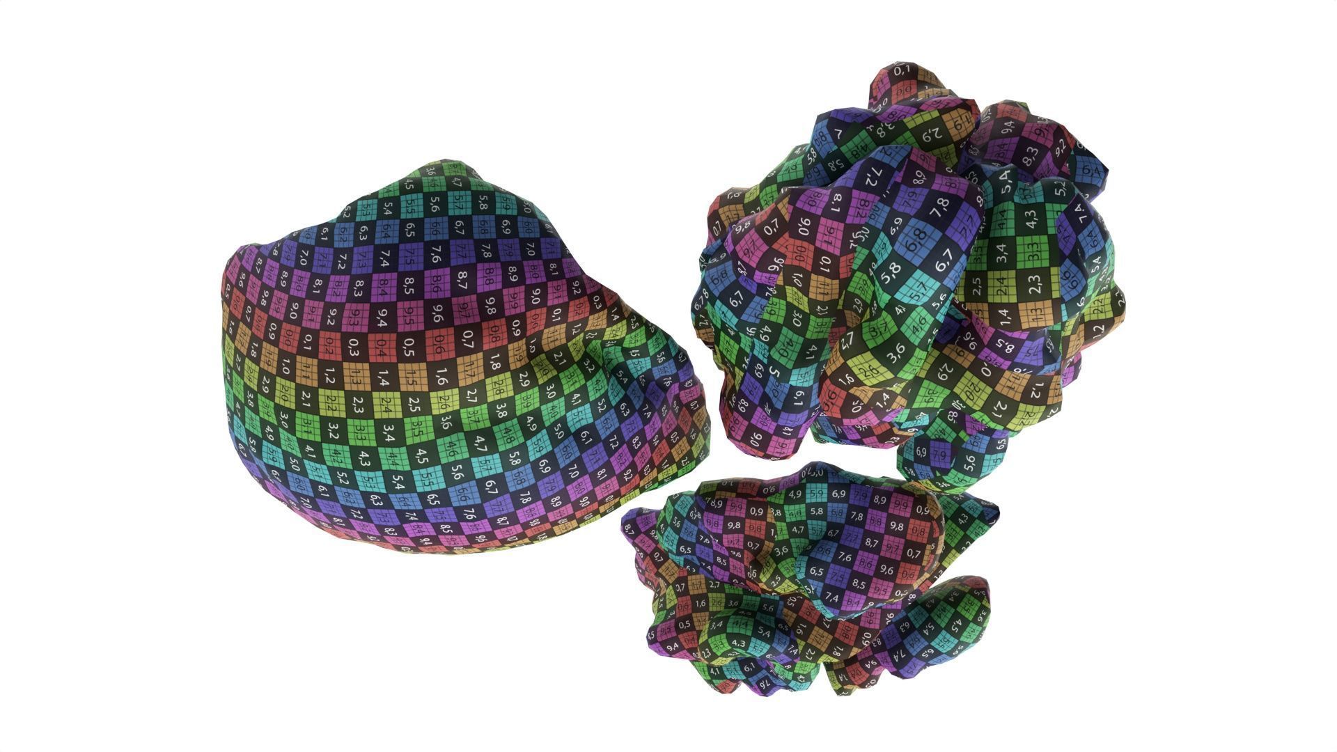 Walnut peeled Low-poly 3D model_9