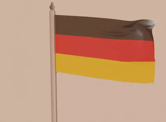 German flag Free 3D model