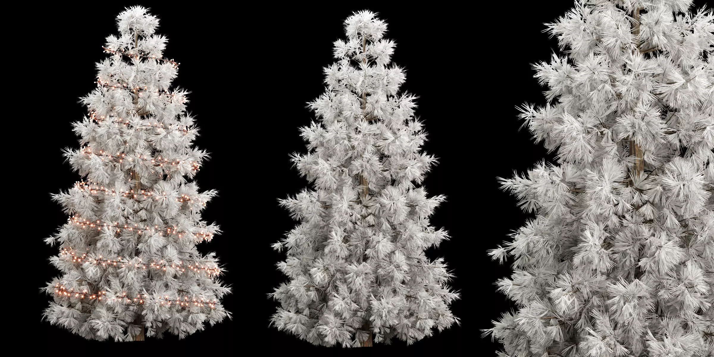 White Christmas Tree vol 286 3D model_0