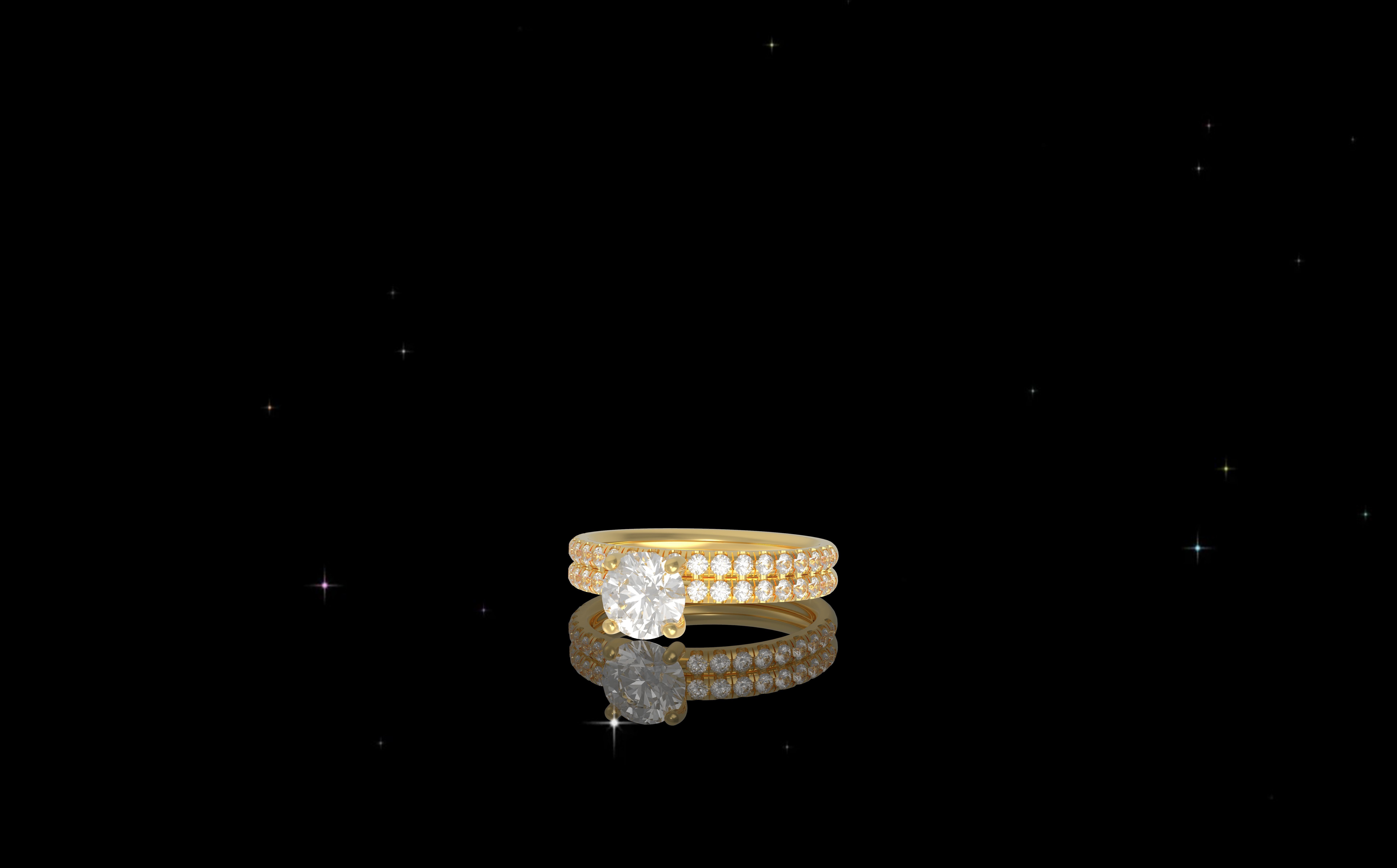 Wedding ring  3D model_2