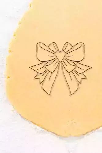 Heart Bow Tie Cookie Cutter - Biscuit Cutter