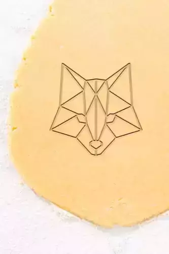 Geometric Fox Cookie Cutter - Biscuit Cutter