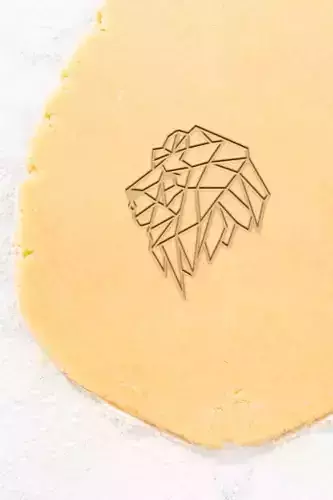 Geometric Lion Cookie Cutter - Biscuit Cutter