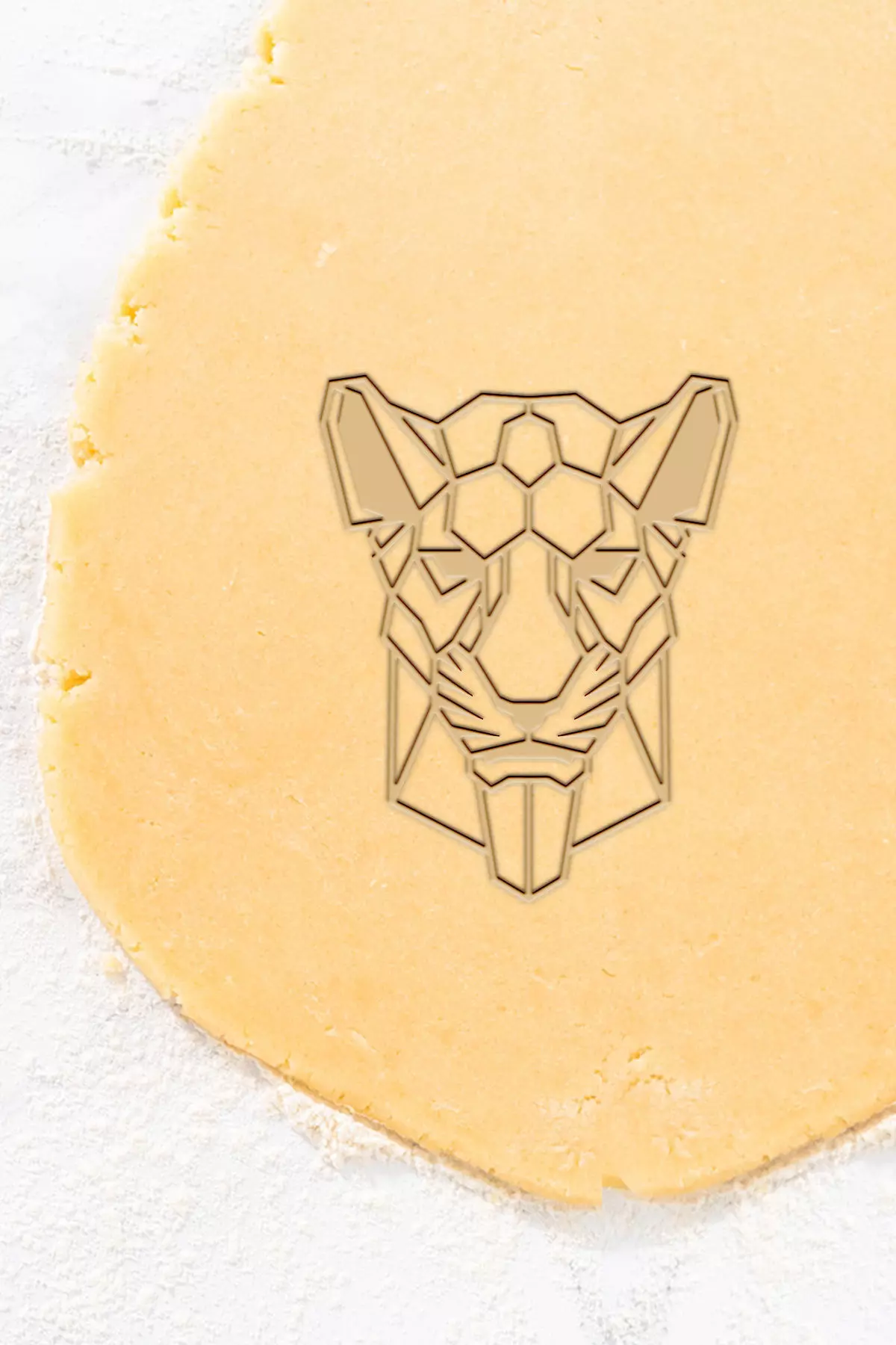 Geometric Puma Cookie Cutter - Biscuit Cutter 3D print model