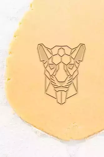Geometric Puma Cookie Cutter - Biscuit Cutter