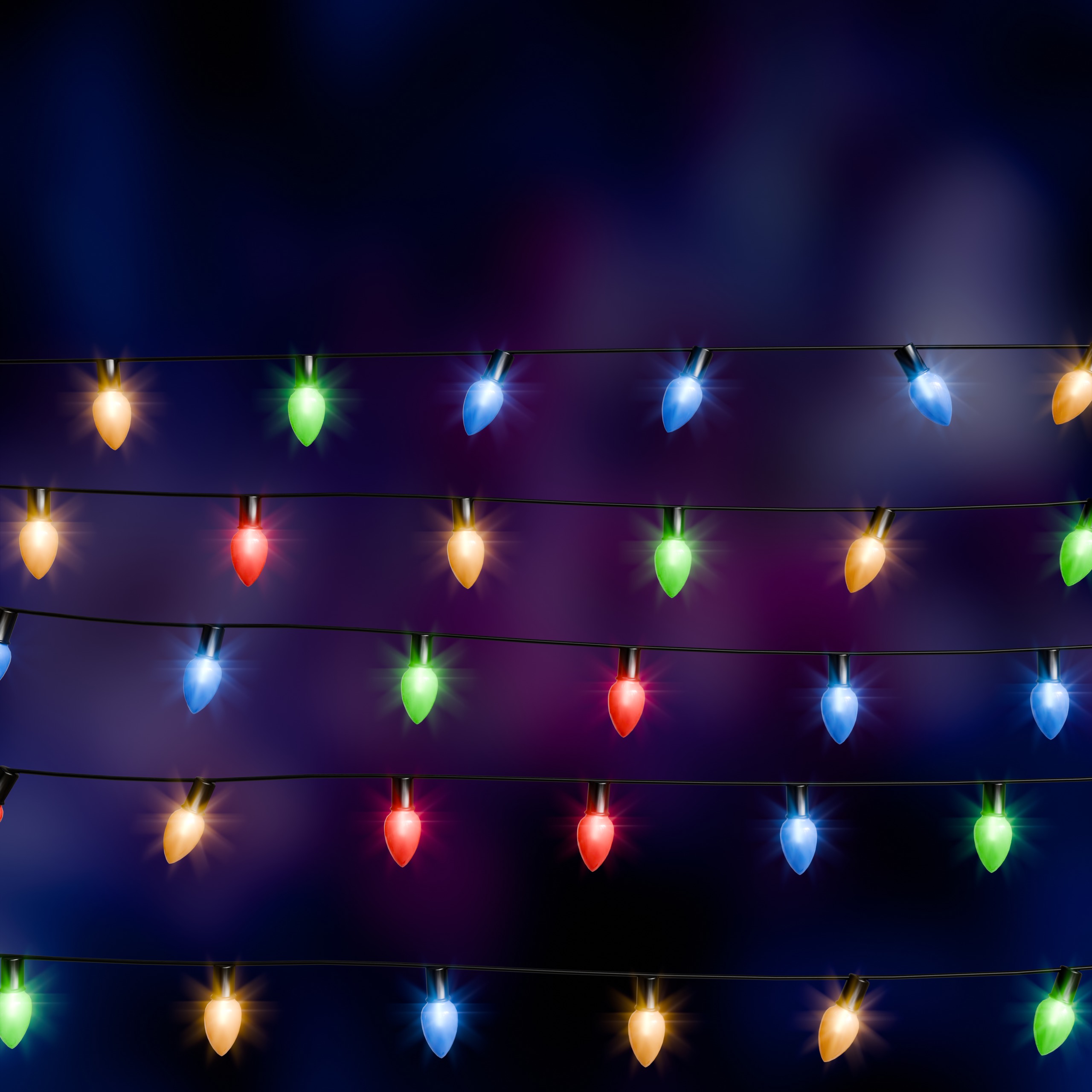 Vintage Style Christmas Lights - Geometry Nodes Blender 3D model_14