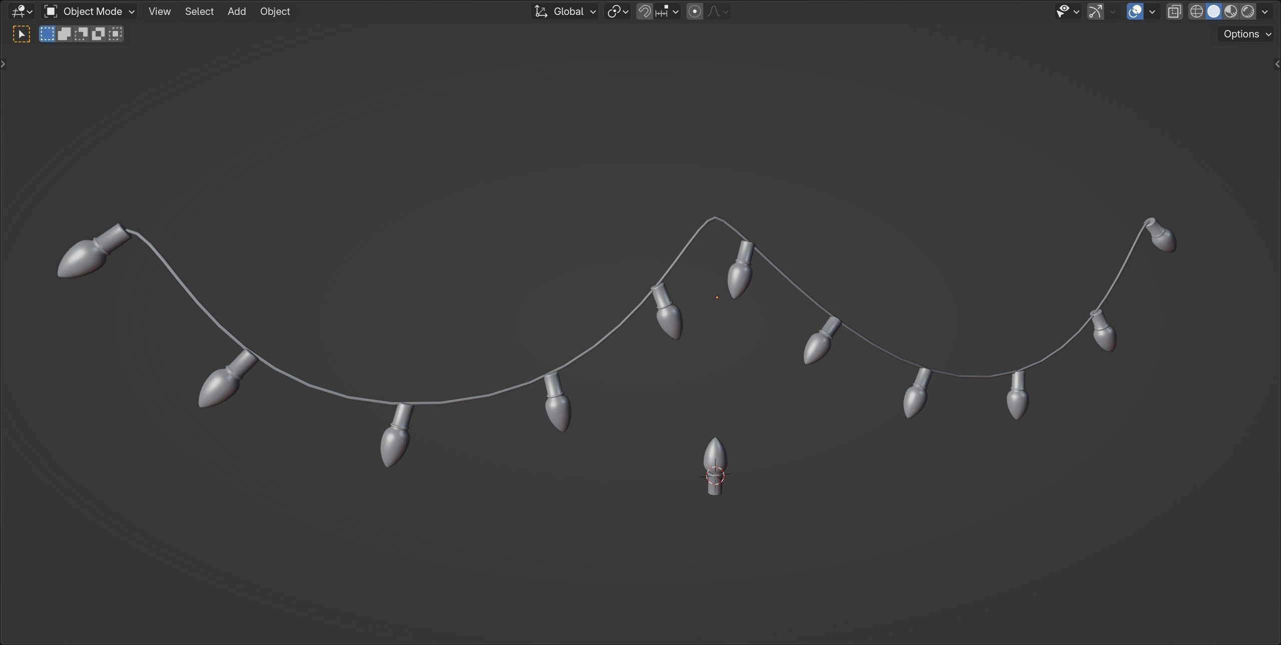 Vintage Style Christmas Lights - Geometry Nodes Blender 3D model_17