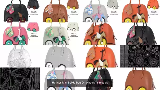 Hermes Mini Bolide Bag On Wheels