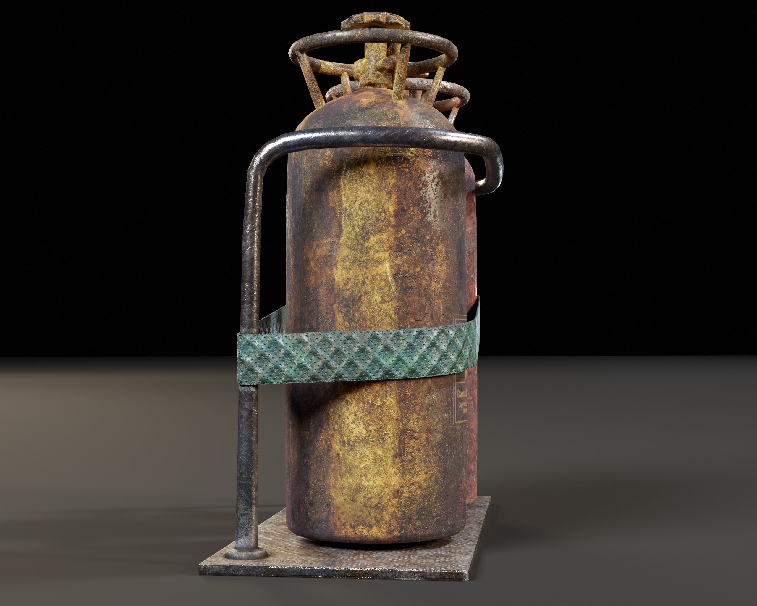 Sci-Fi C02 Canisters Low-poly 3D model_6