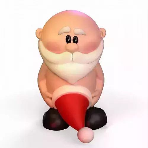 Funny Santa Claus 3D print model