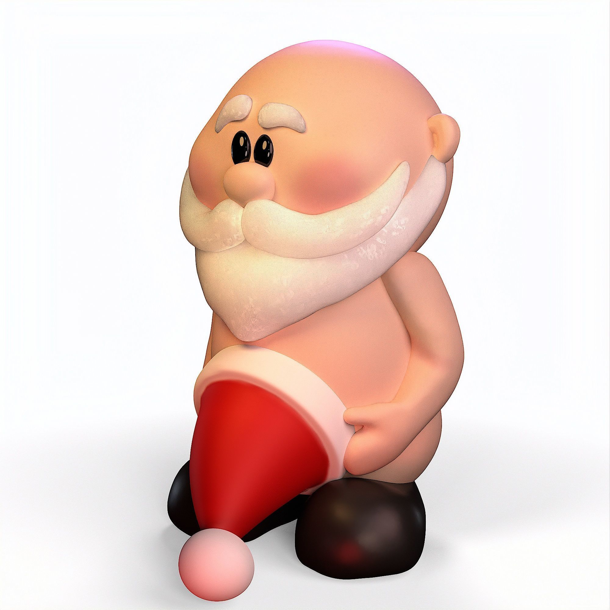 Funny Santa Claus 3D print model_1