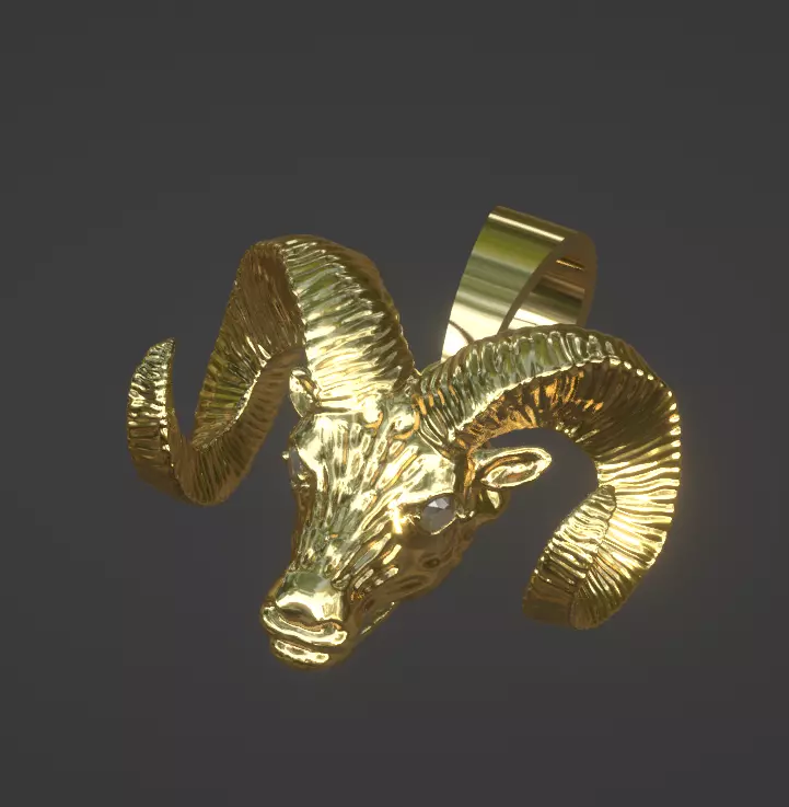 Ram pendant 3D print model
