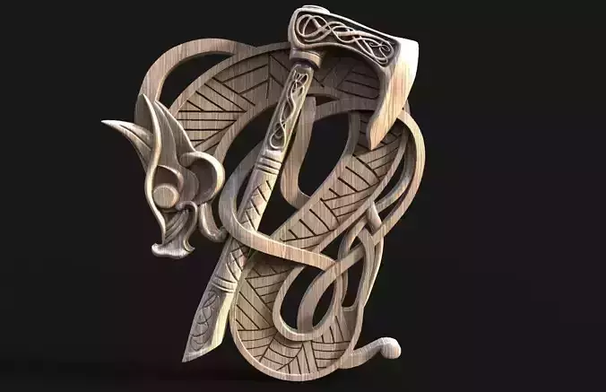 Viking Dragon CNC 3D print model