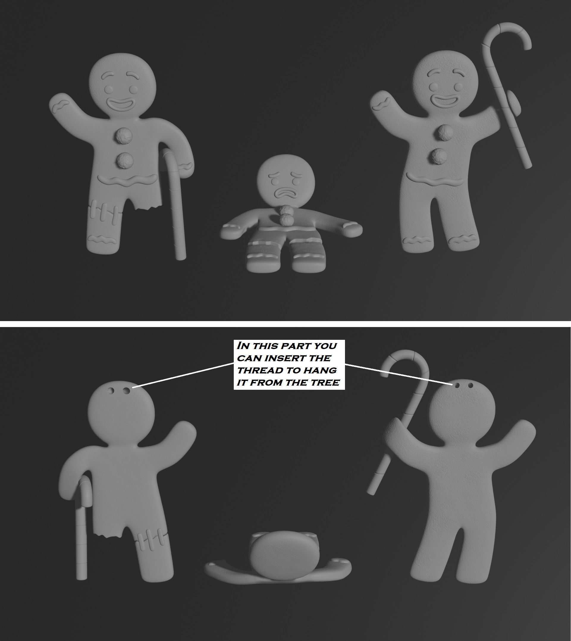 GINGY - SHREK 3D print model_4