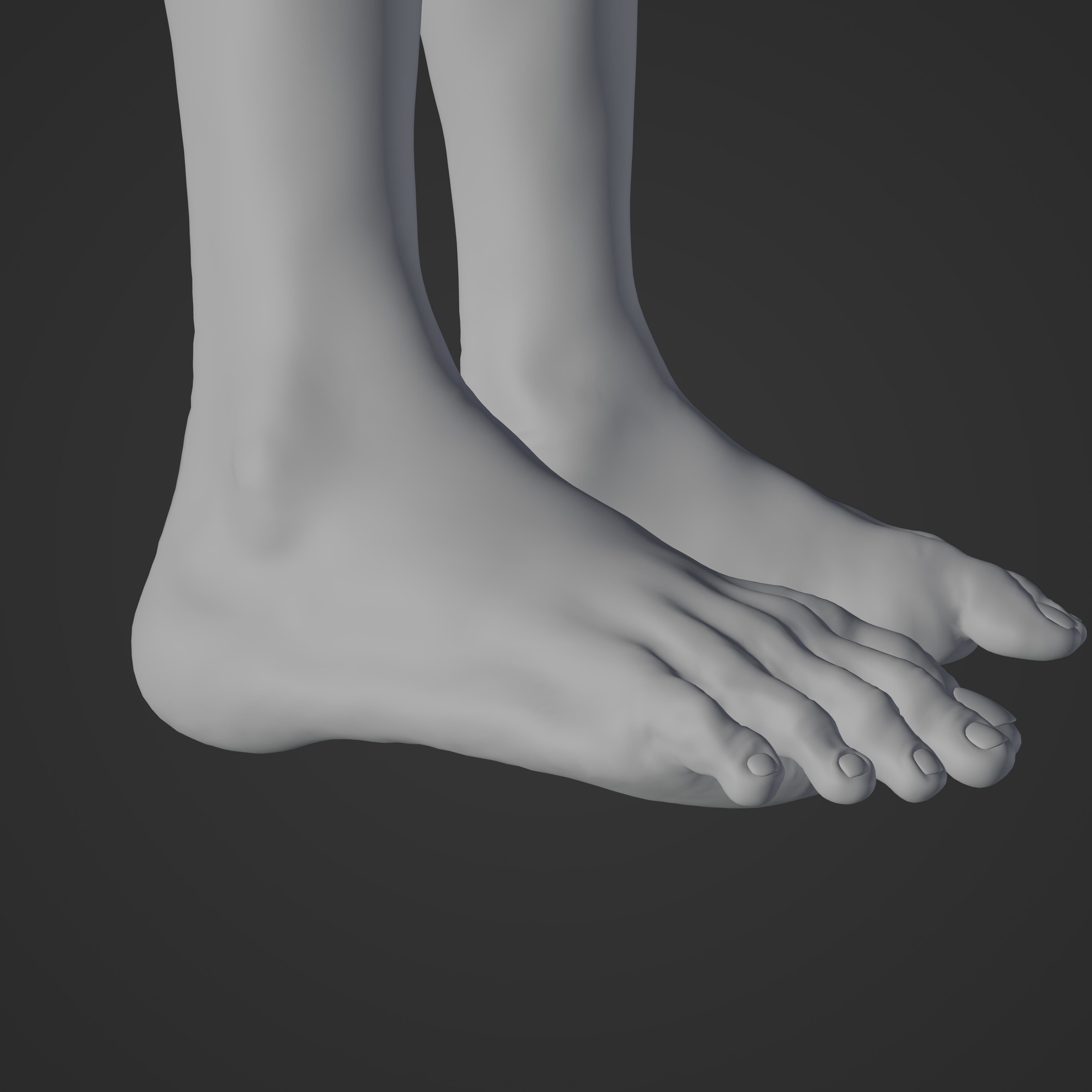 Unsually attractive female base model with 4K Texture Low-poly 3D model_25