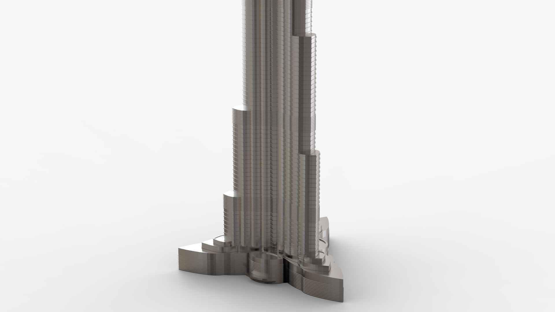 Burj Khalifa Dubai Skyline Tower 3D print model_3