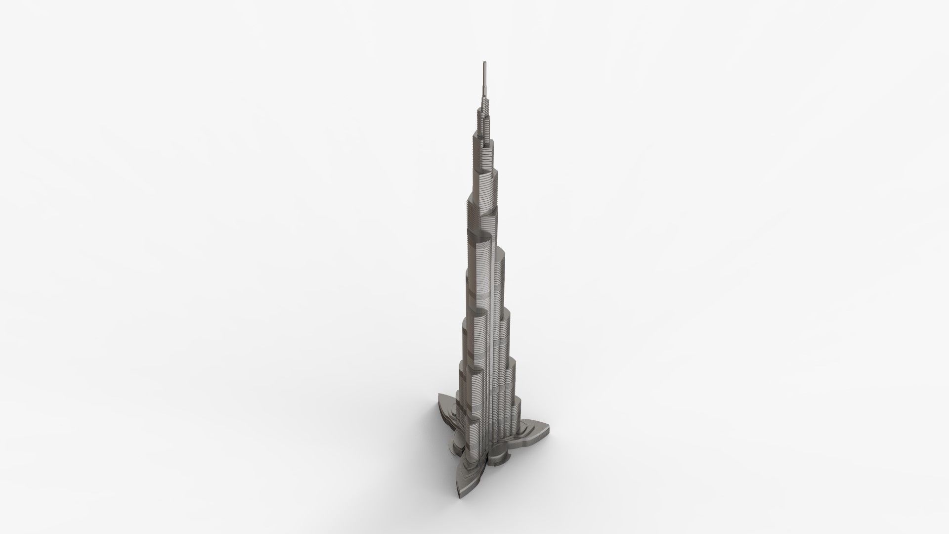 Burj Khalifa Dubai Skyline Tower 3D print model_5