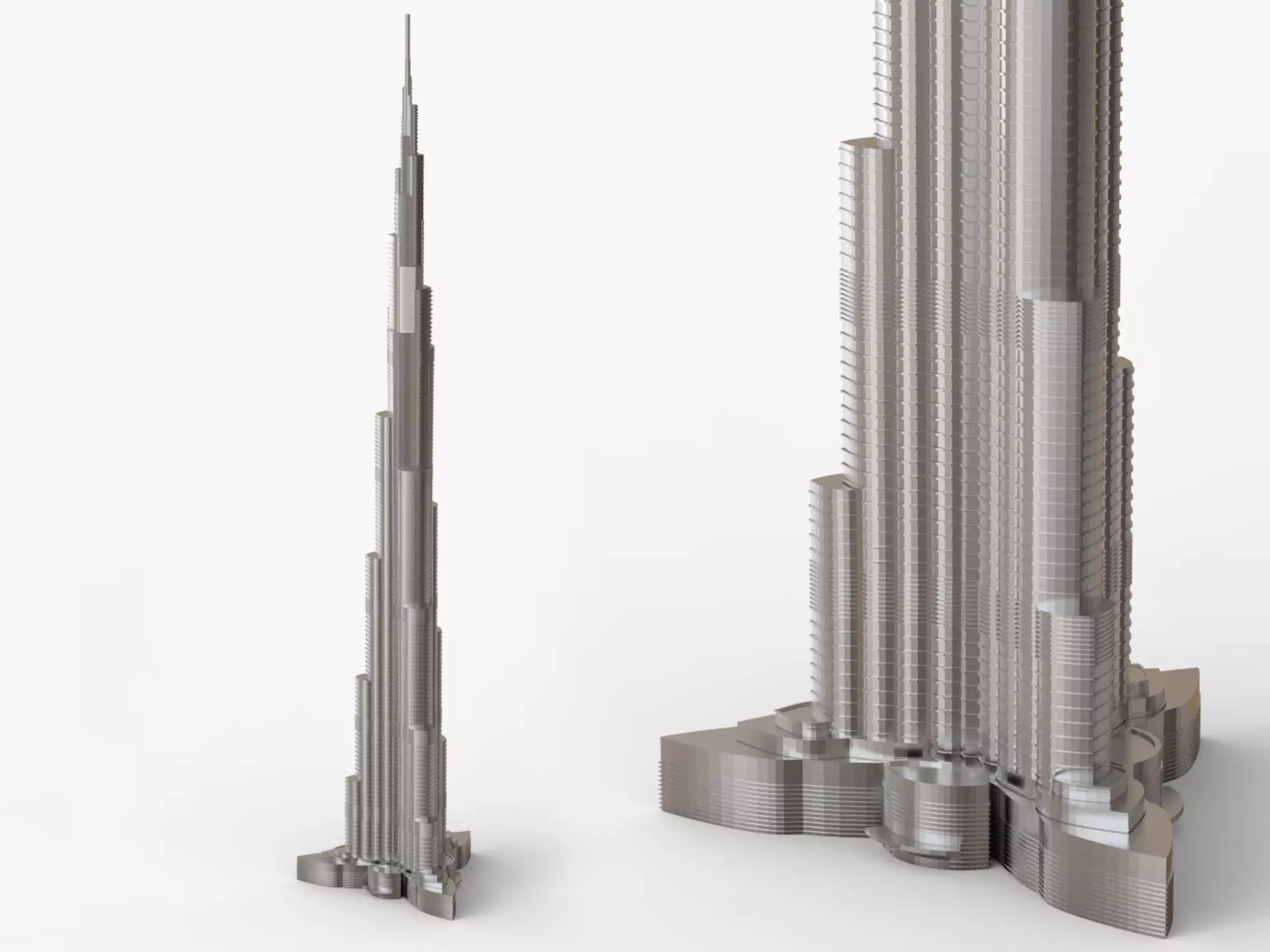 Burj Khalifa Dubai Skyline Tower 3D print model_0