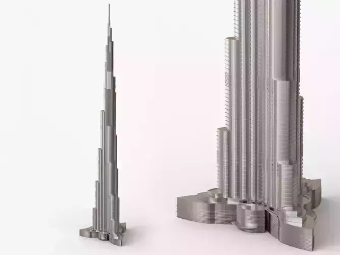 BURJ KHALIFA モデル Burj Khalifa paper model #skyscraper #papermodels #papercraft