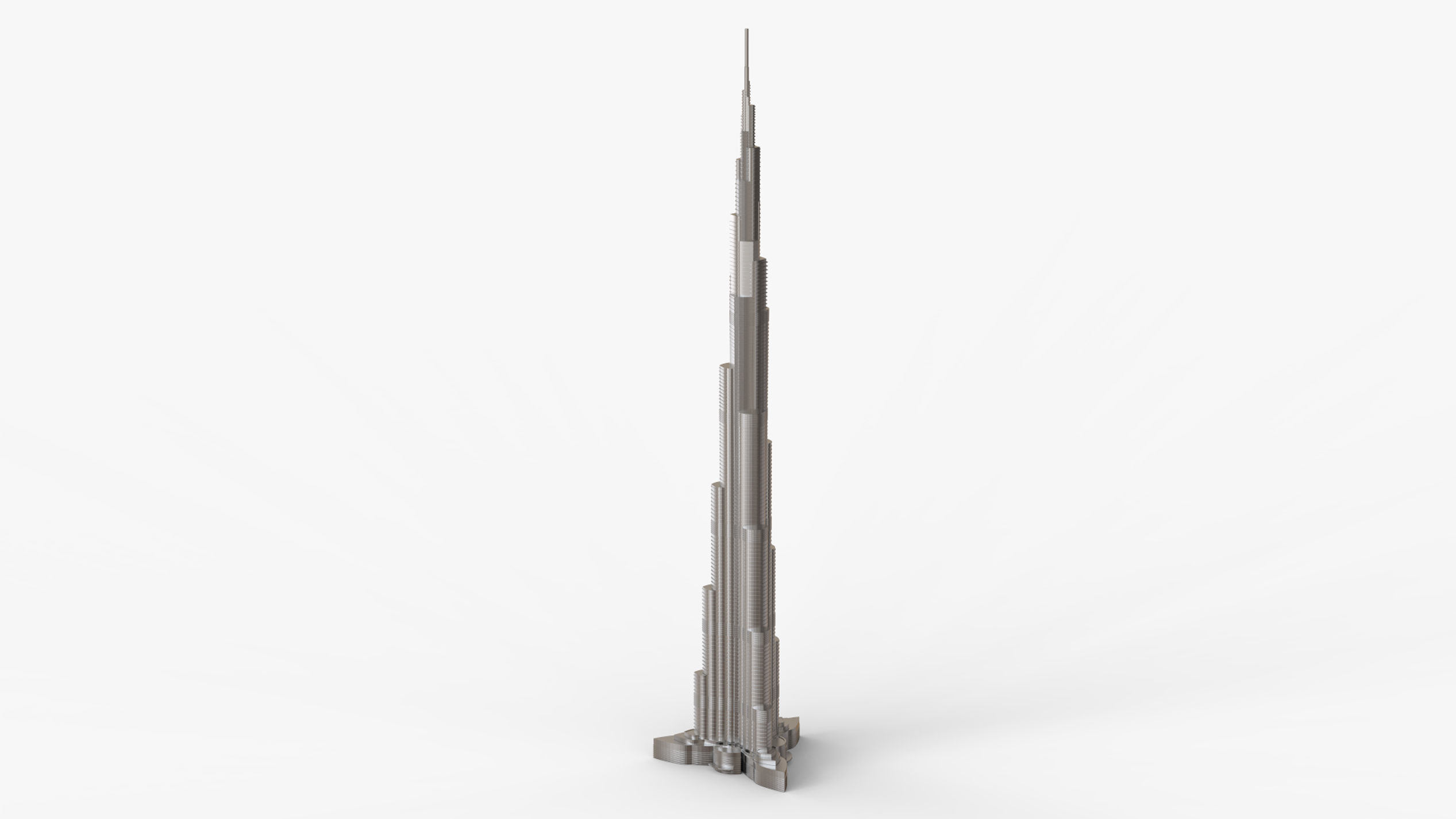 Burj Khalifa Dubai Skyline Tower 3D print model_1
