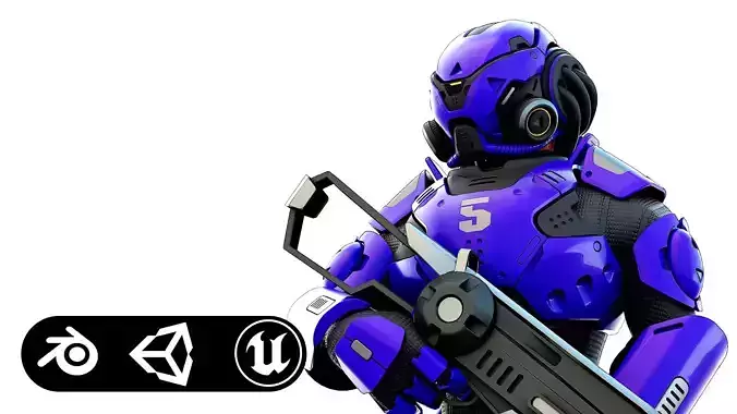 CYBORG SOLDIER RX-700  Rigged for Unreal Engine - Unity - MIXAMO