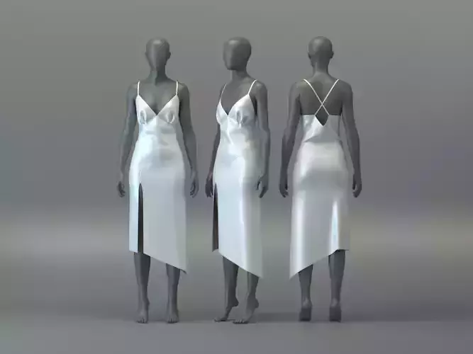 Dress with Crossback Straps