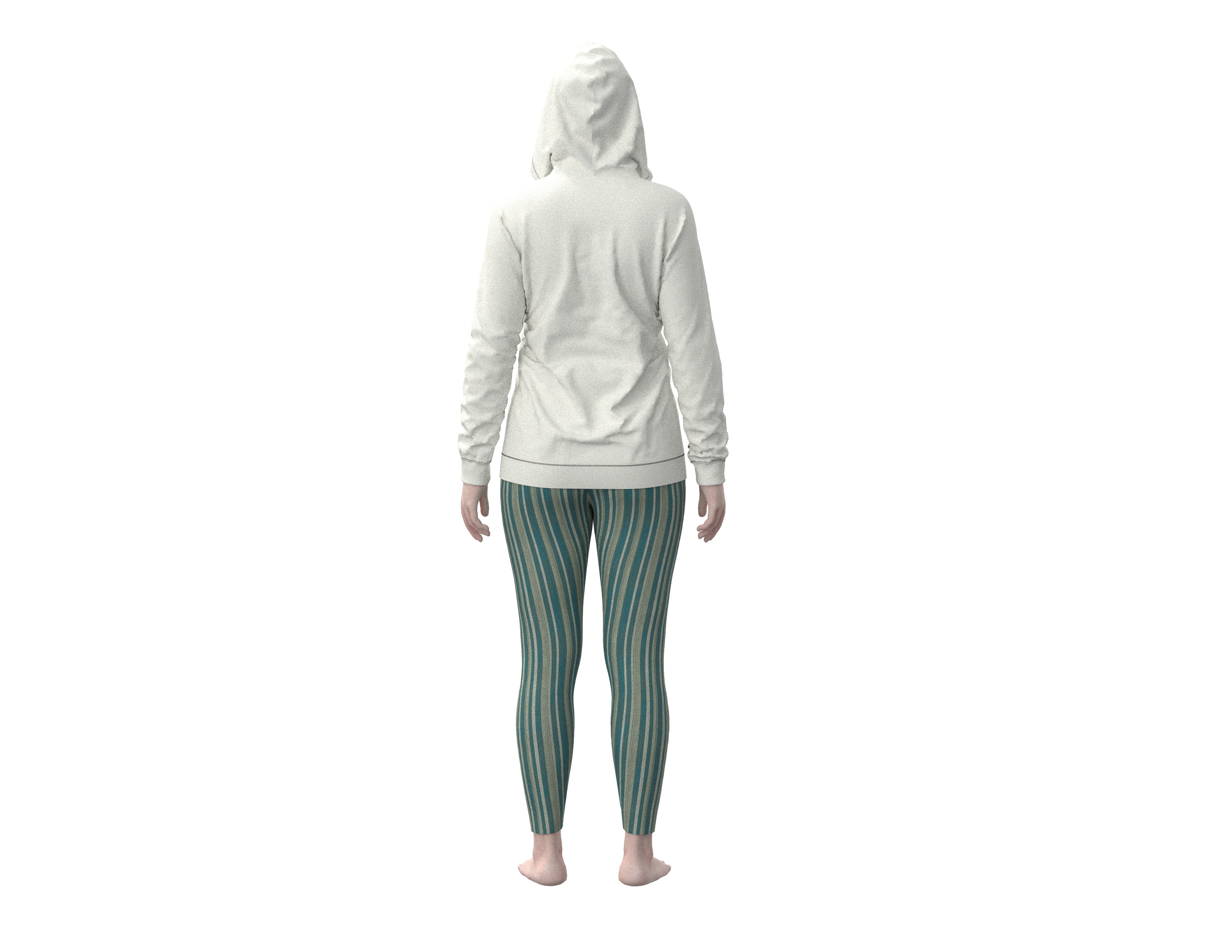 72 hoodie for women 3D print model_2