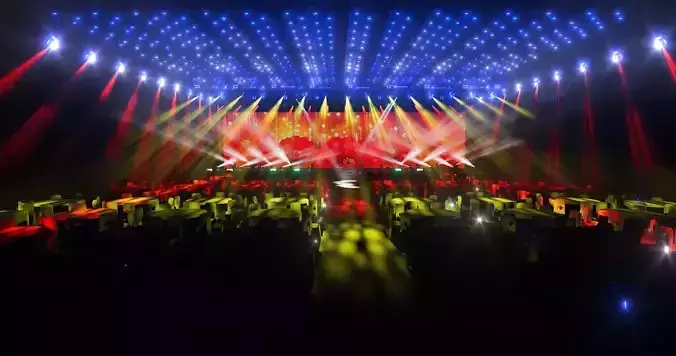 3d event stage design -7 design 3d model  Texture