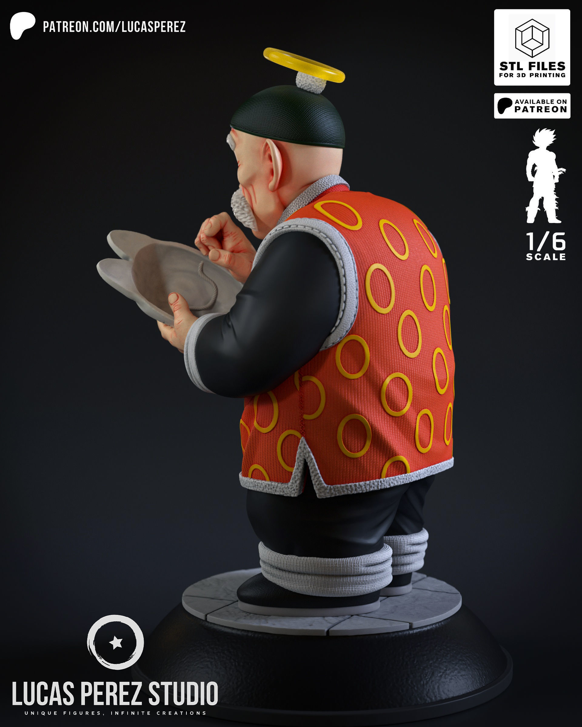 GRANDPA SON GOHAN 3D print model_3