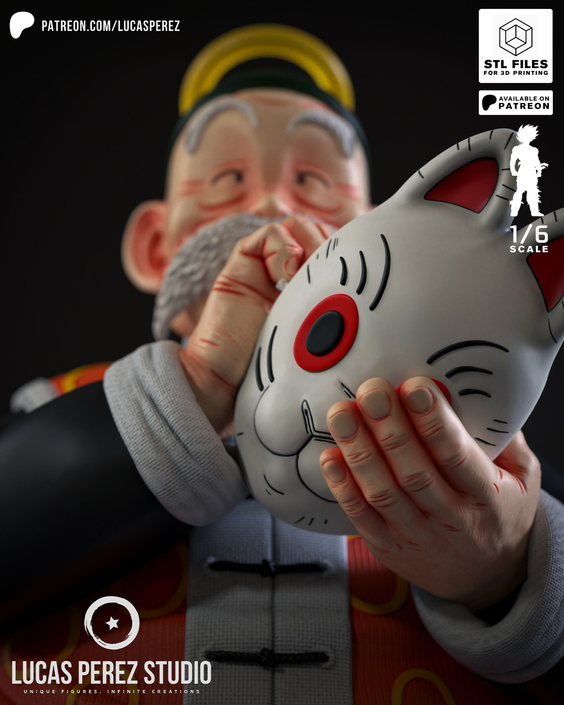 GRANDPA SON GOHAN 3D print model_12