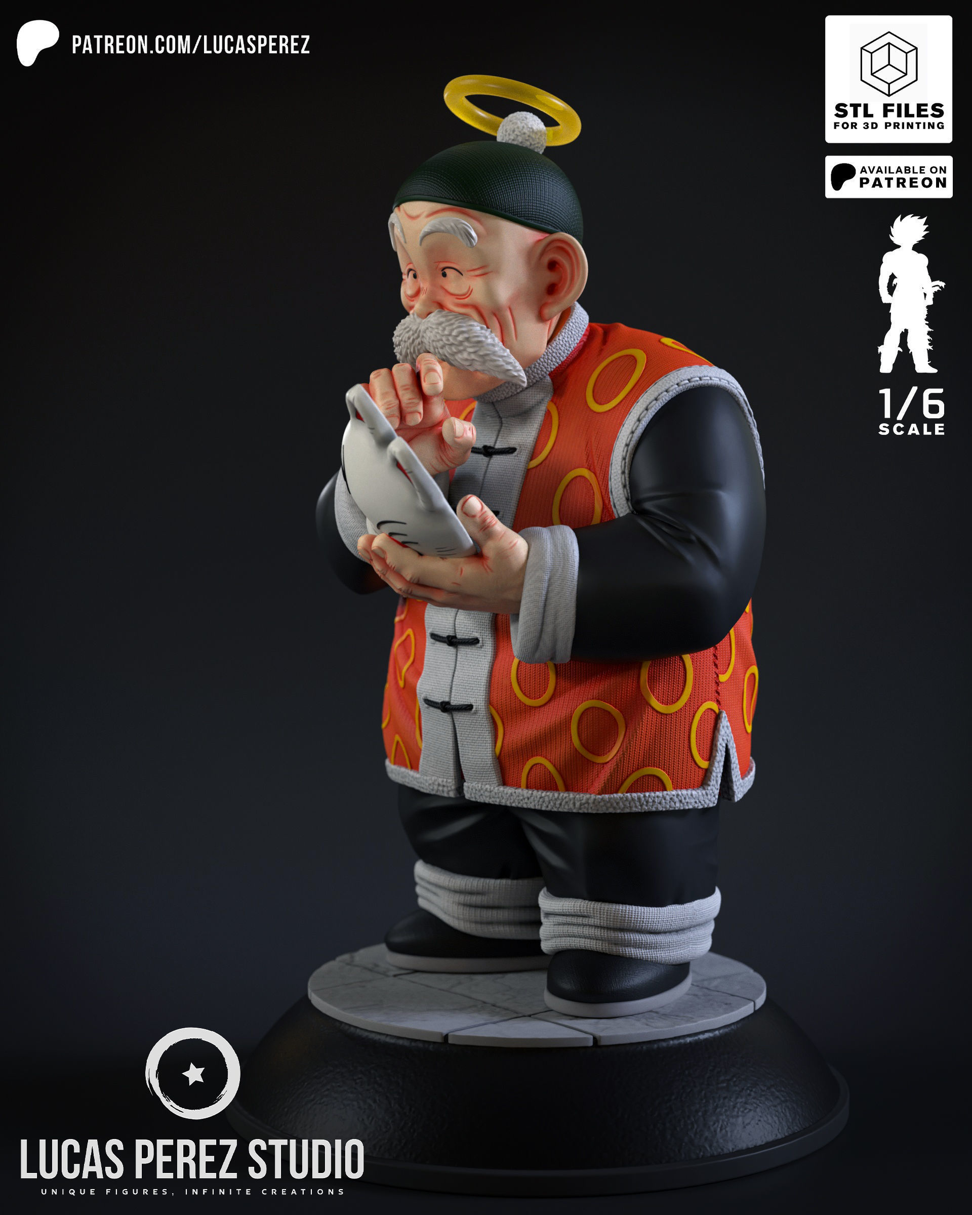 GRANDPA SON GOHAN 3D print model_4