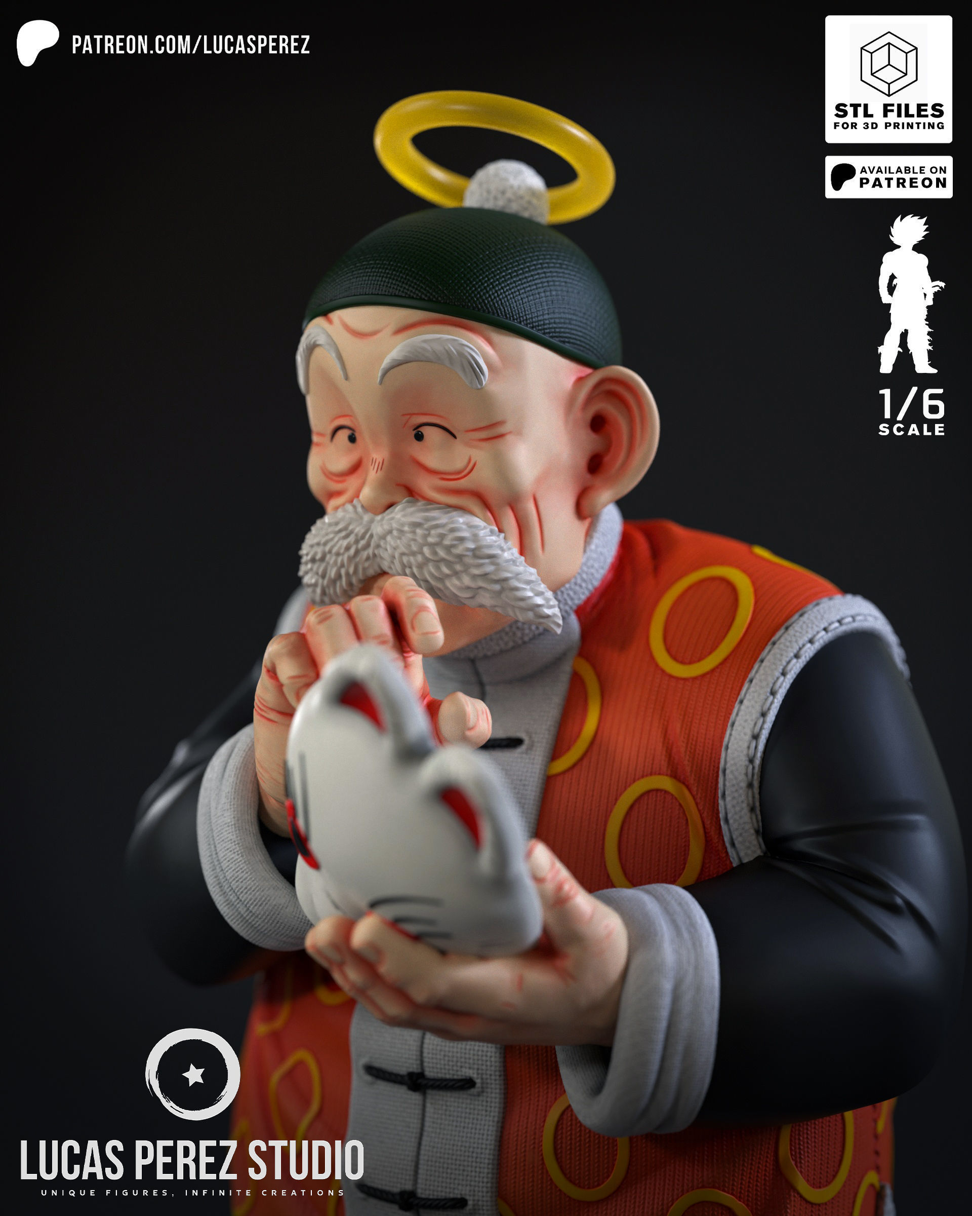 GRANDPA SON GOHAN 3D print model_8