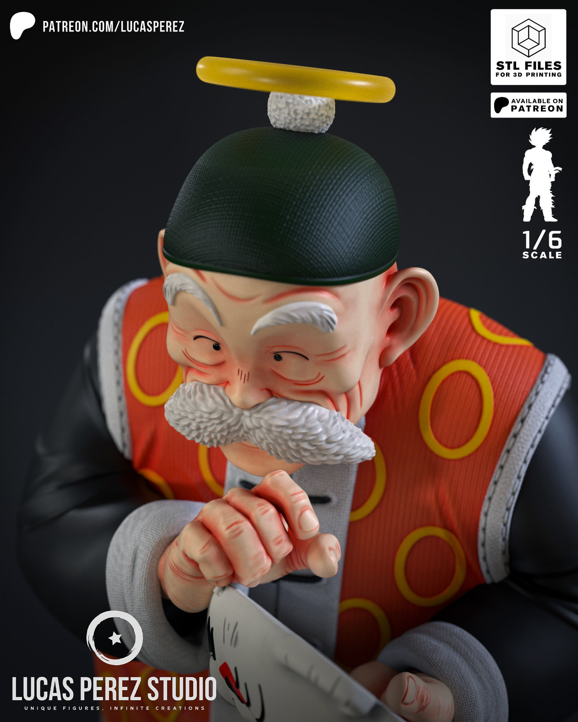 GRANDPA SON GOHAN 3D print model_11