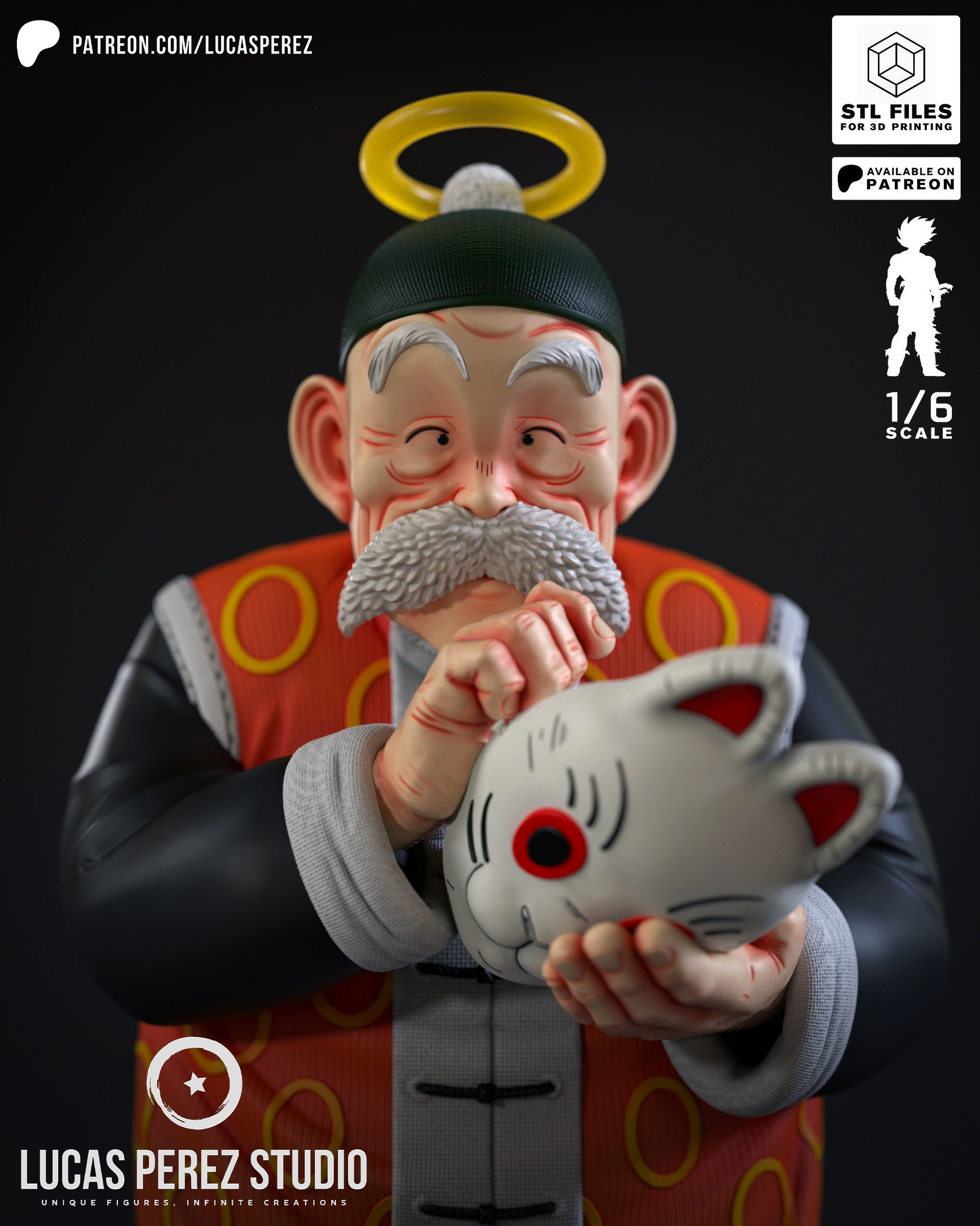 GRANDPA SON GOHAN 3D print model_6