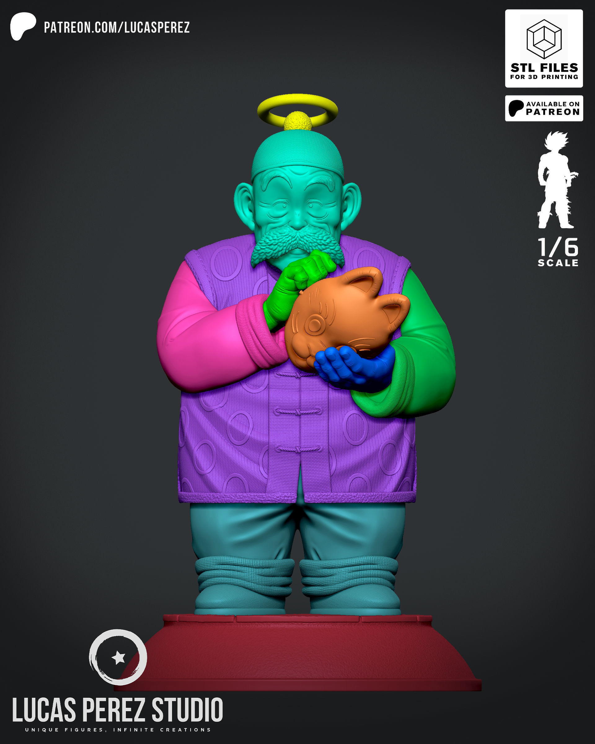 GRANDPA SON GOHAN 3D print model_14