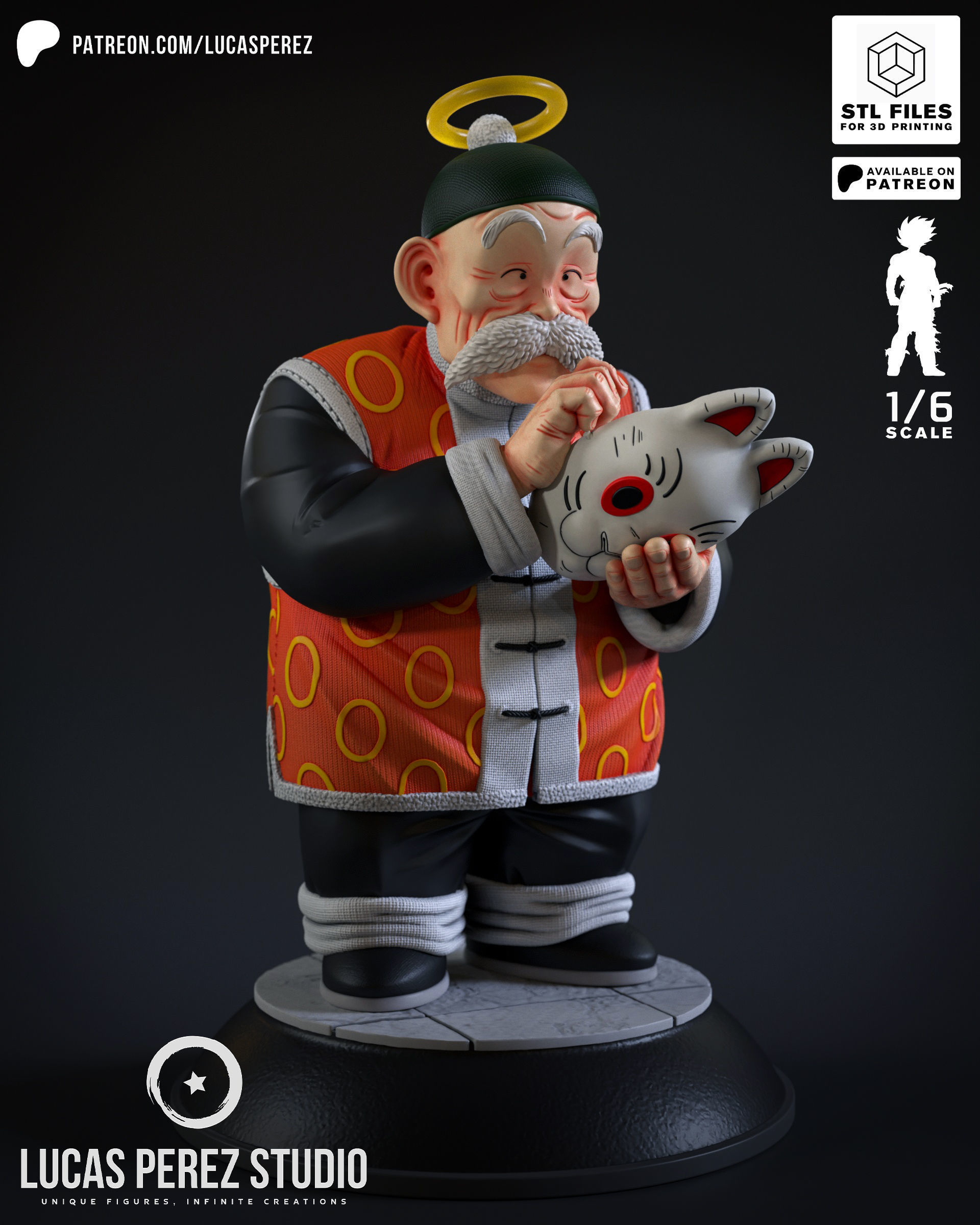 GRANDPA SON GOHAN 3D print model_1