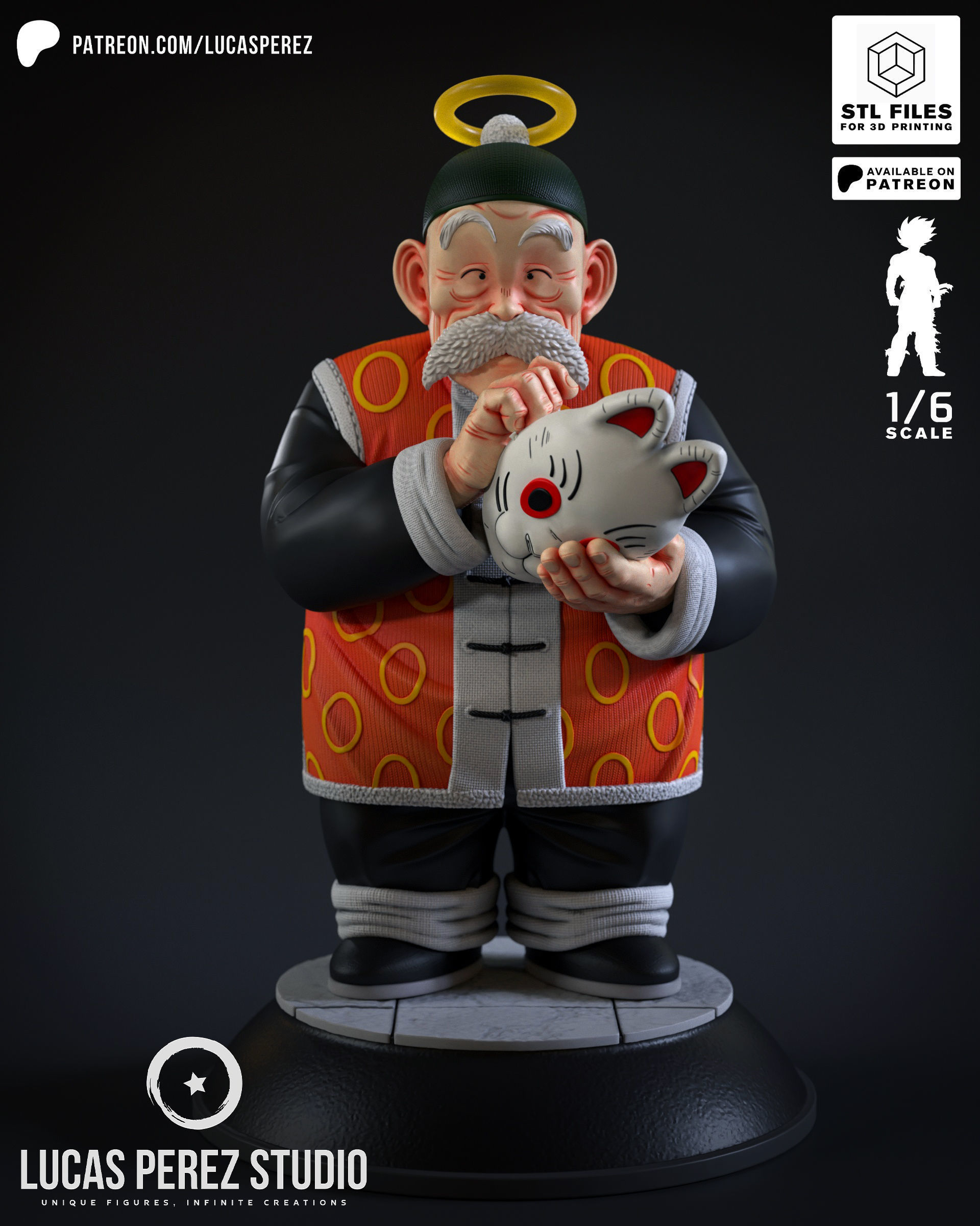 GRANDPA SON GOHAN 3D print model_16