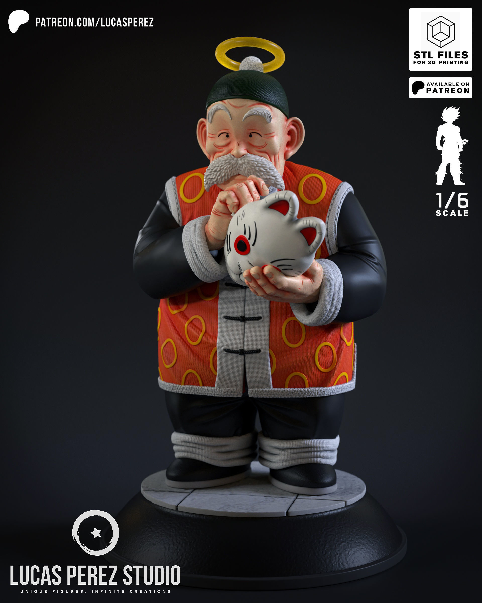 GRANDPA SON GOHAN 3D print model_5