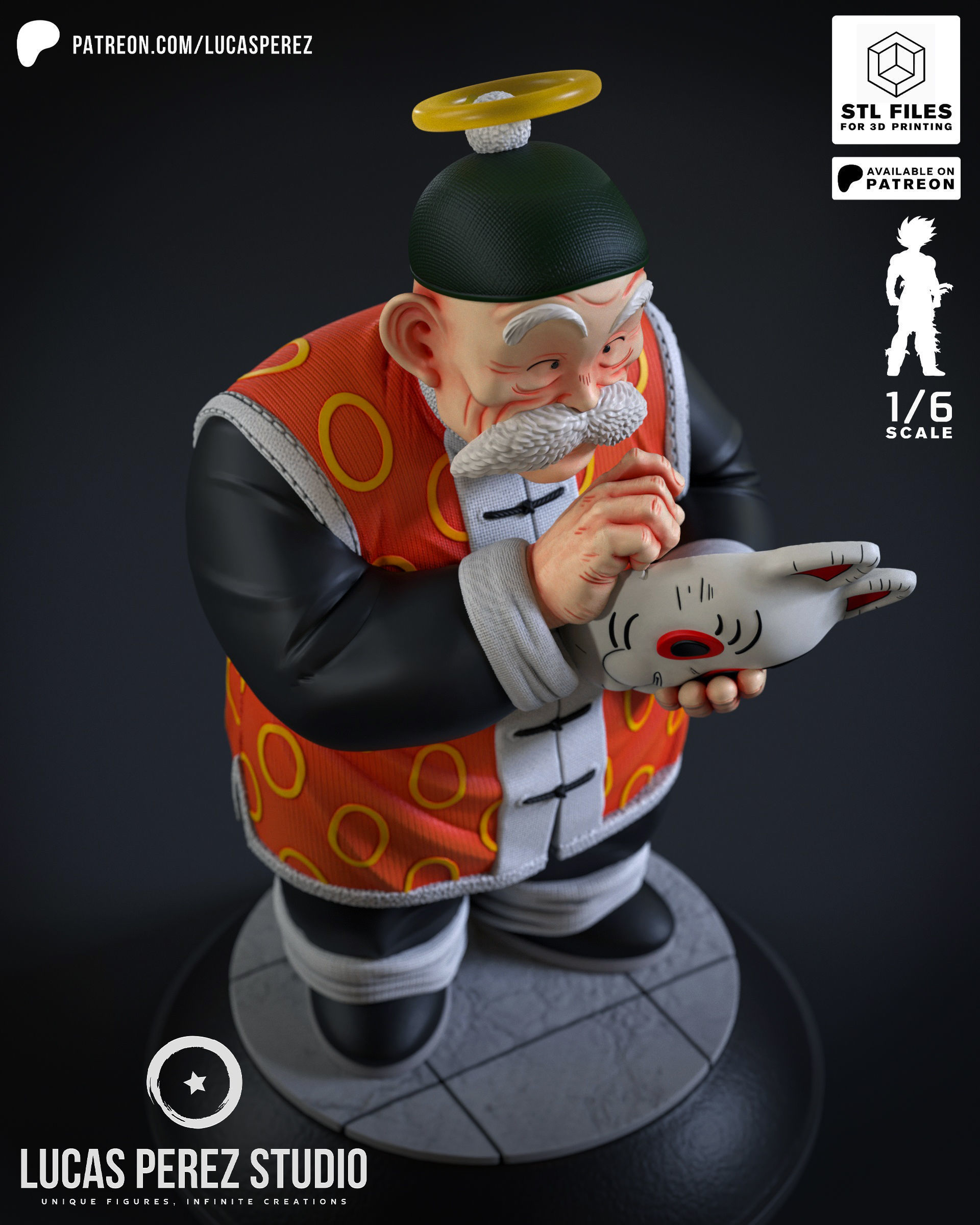 GRANDPA SON GOHAN 3D print model_13