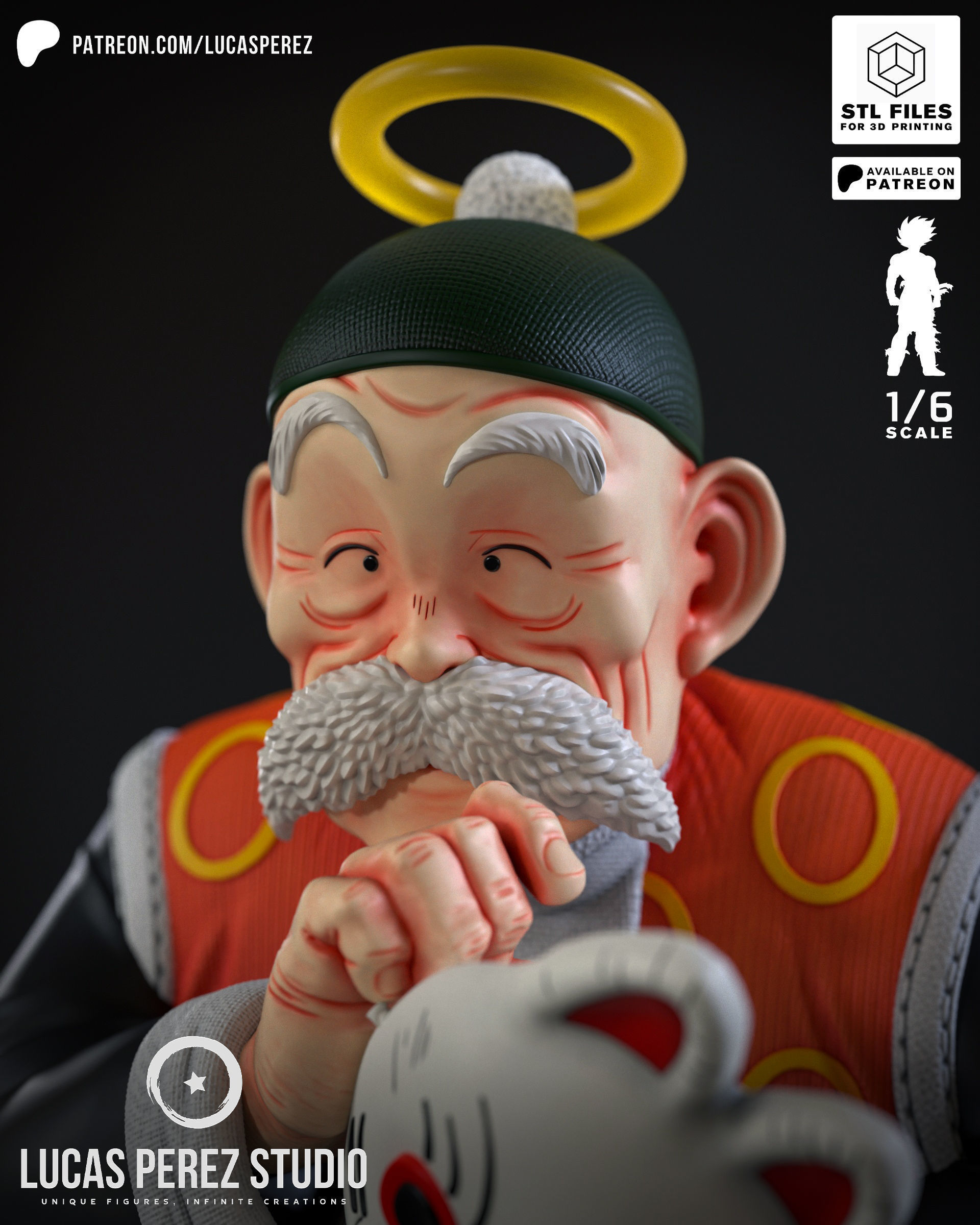 GRANDPA SON GOHAN 3D print model_9